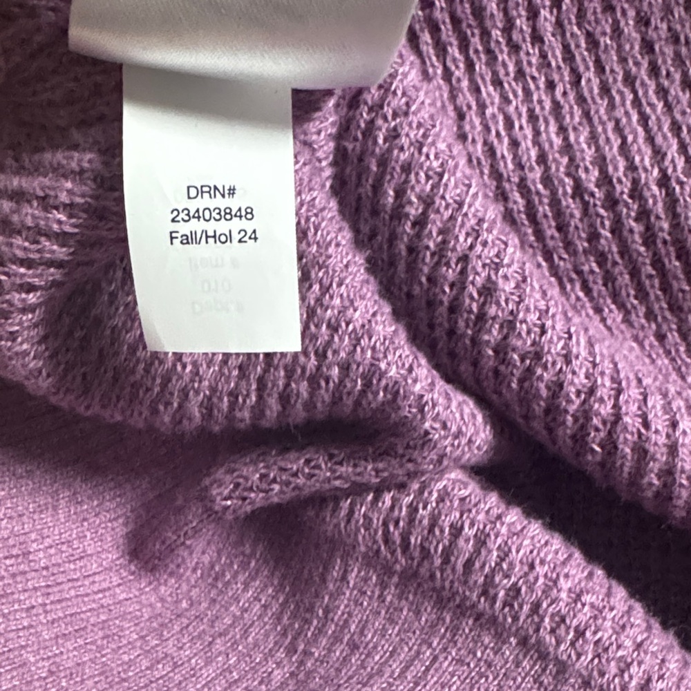 Eddie Bauer Women's Purple Crew Neck Sweater Sz L - Picture 6 of 6
